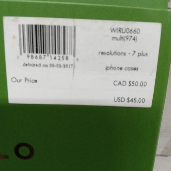 Kate Spade Resolutions iphone Case 7plus - Picture 3 of 5